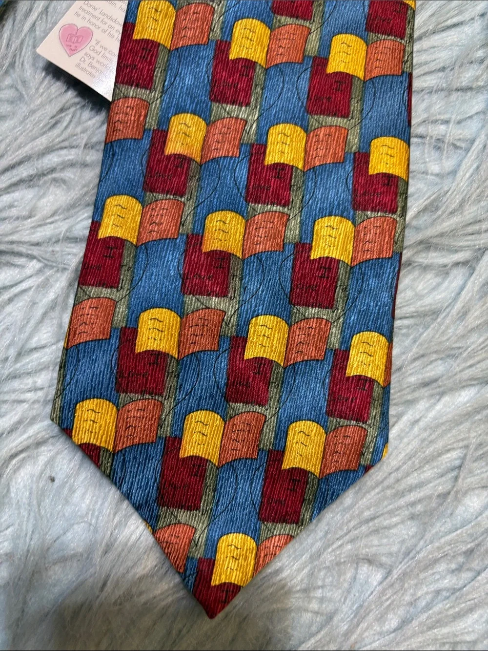 NWT Jos A Bank The Miracle Collection Multicolor Patterned Silk Tie